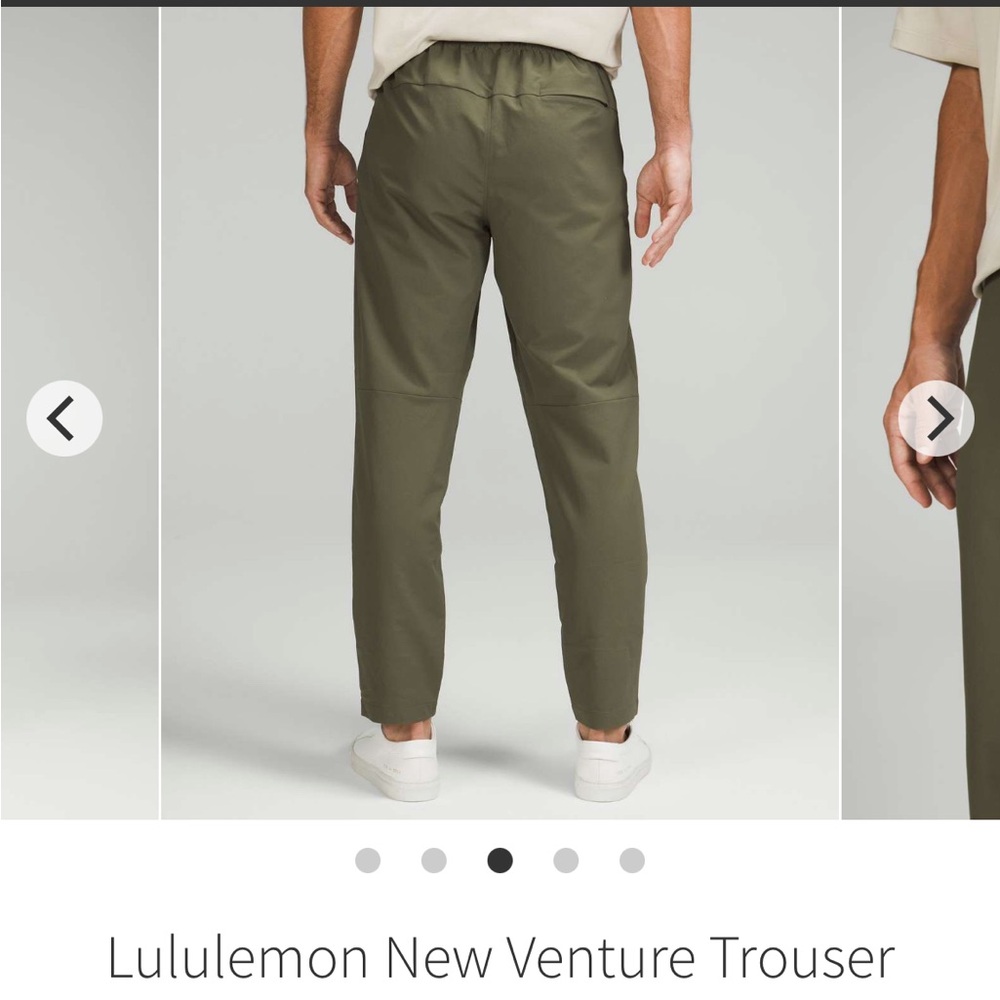 lululemon athletica men’s new venture trouser M NWOT Caron brown